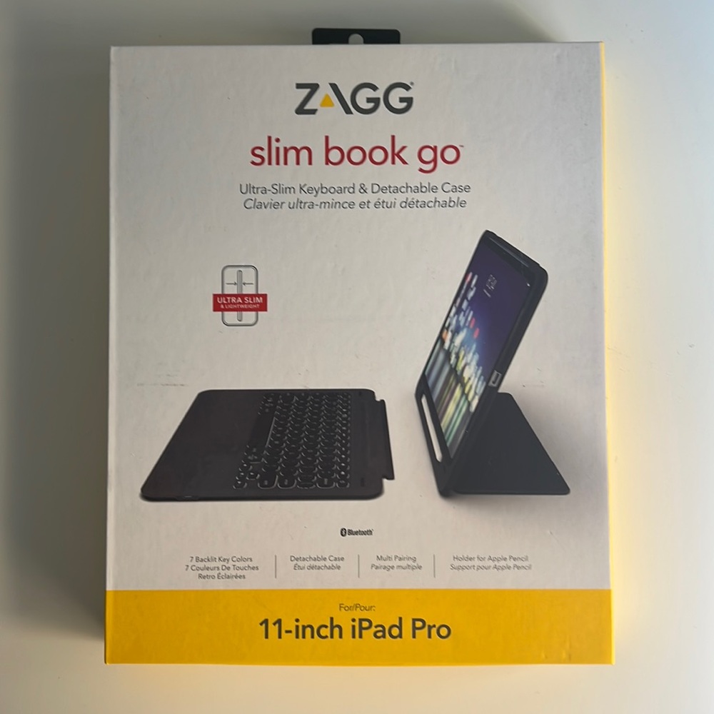 ZAGG Slim book go 11am have IPad Pro